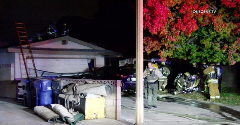 4 fatally shot, found in burning L.A. home; 19-year-old arrested