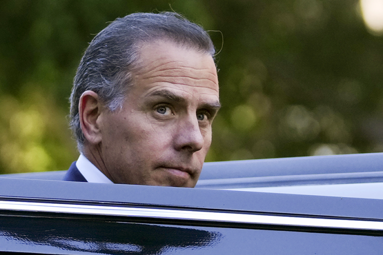 Hunter Biden steps into a vehicle as he leaves federal court, Thursday, Sept. 5, 2024, in Los Angeles, after pleading guilty to federal tax charges.