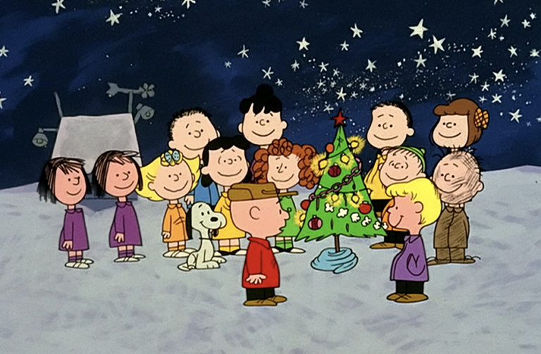 A scene from “A Charlie Brown Christmas.”